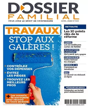 Dossier Familial N°543 – Avril 2020