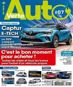 Auto Verte N°7 – Juin-Août 2020