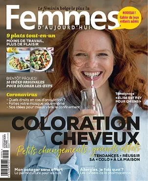 Femmes D’Aujourd’hui N°14 Du 2 Avril 2020