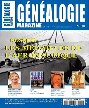 Généalogie Magazine N°384 – Mars 2020