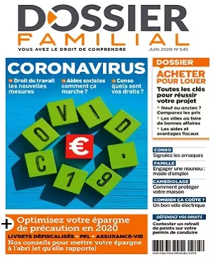 Dossier Familial N°545 – Juin 2020